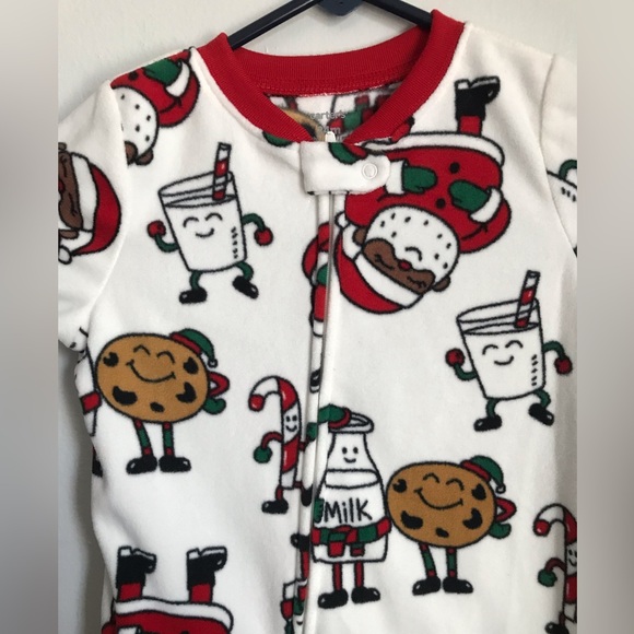 Carter’s Santa fleece footie pajamas - Picture 1 of 5